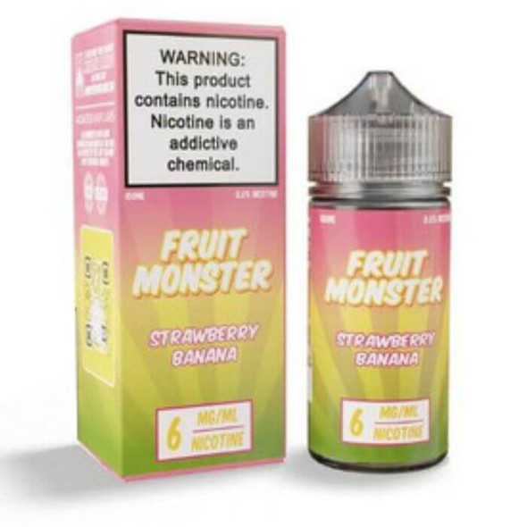 Strawberry Banana Tobacco Free Nicotine Vape Juice by Fruit Monster