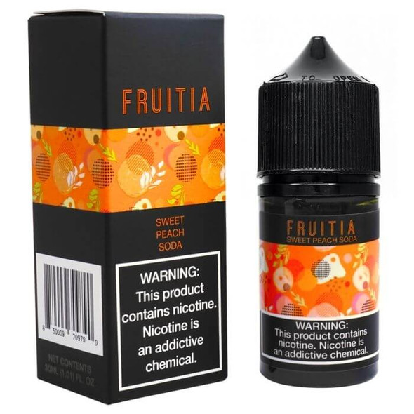 Sweet Peach by Fruitia Nicotine Salt E-Liquids