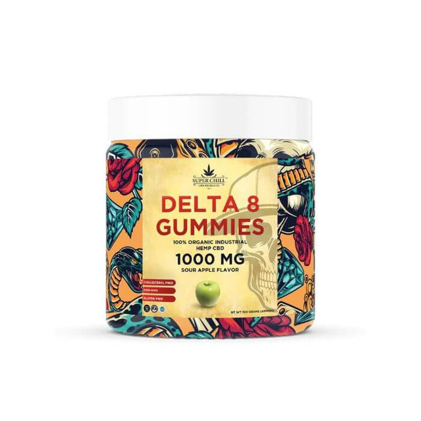 Super Chill Delta 8 THC Gummies Jar