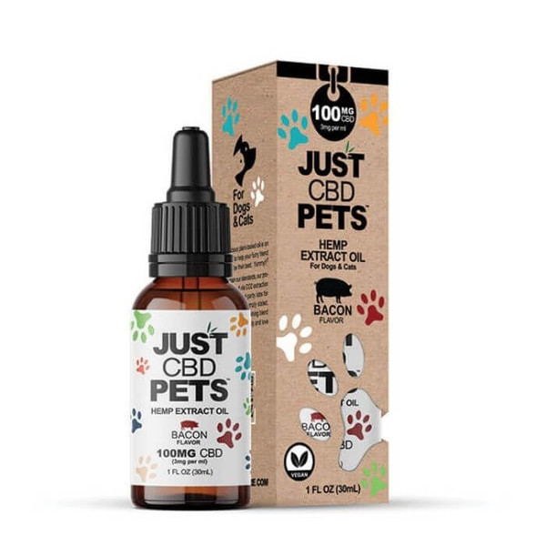 JustCBD Bacon Flavored CBD Pet Tincture