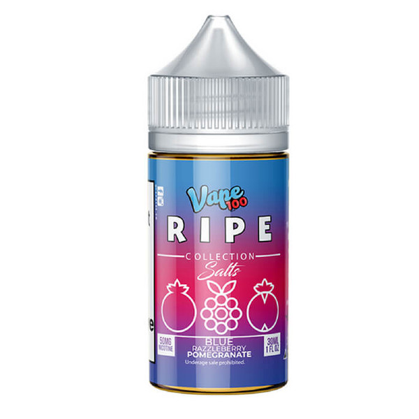 Blue Razzleberry Pomegranate by The Ripe Collection Nicotine Salt by Vape 100 E-Liquid #1