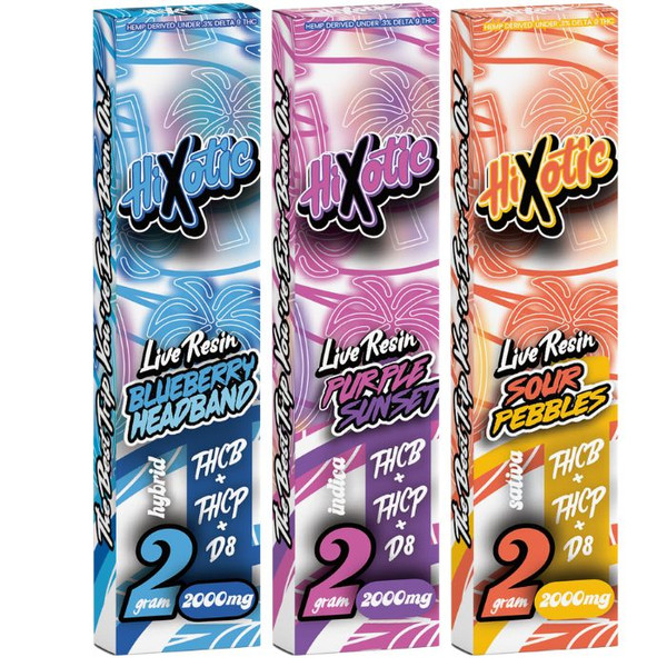 Hixotic THC-B - THC-P Disposable Vape Live Resin 2G Hixotic THC-B - THC-P Disposable Vape Live Resin 2G