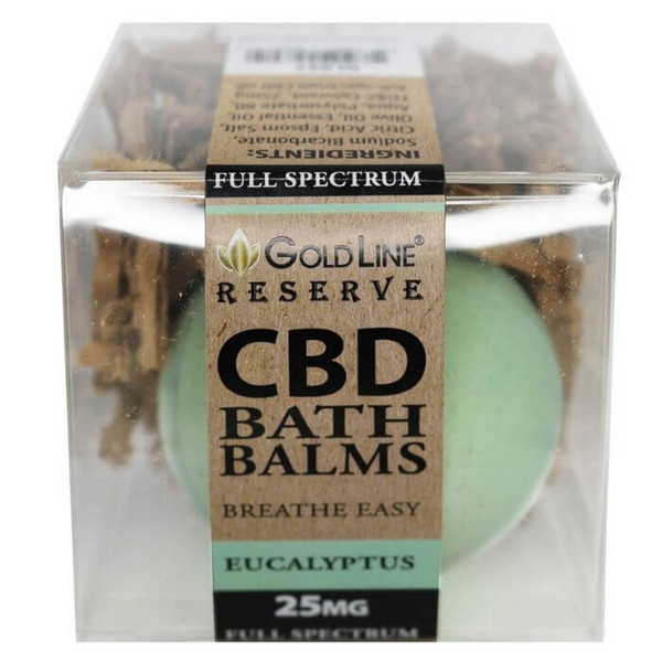 Goldline CBD Breathe Easy Eucalyptus Bath Bomb