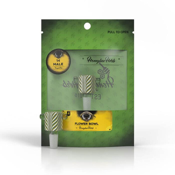 Honeybee Herb Glass Flower Bowl FB-9 Dab Accessory Kit Honeybee Herb Glass Flower Bowl FB-9 Dab Accessory Kit