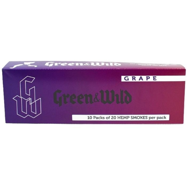 Green and Wild CBD Hemp Cigarettes Grape