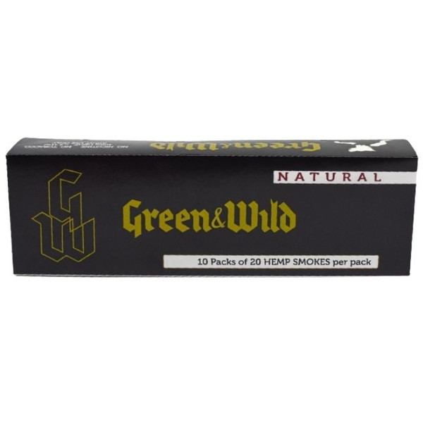 Green and Wild CBD Hemp Cigarettes Natural
