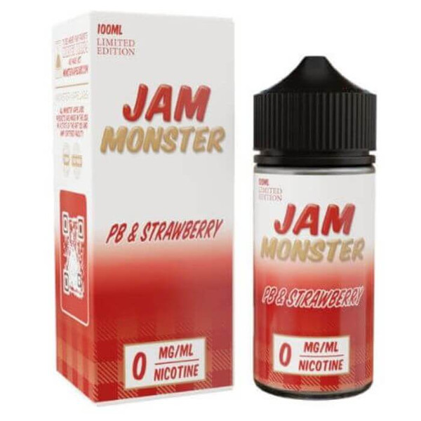 PB & Jam Monster Strawberry Tobacco Free Nicotine Vape Juice by Jam Monster