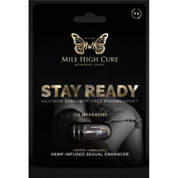 Mile High Cure Stay Ready Hemp Infused Male Enhancement Pills