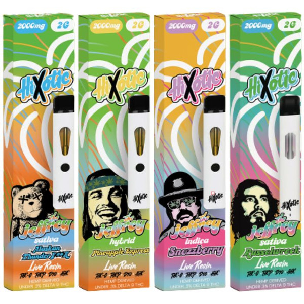 Hixotic THCA - THC-P - HHC-P - Delta 8 - 10 Disposable Vape The Jeffrey 2G Hixotic THCA - THC-P - HHC-P - Delta 8 - 10 Disposable Vape The Jeffrey 2G