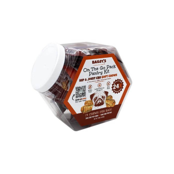 Bailey's CBD Chews For Dog Bailey's On The Go Pack Pantry Kit