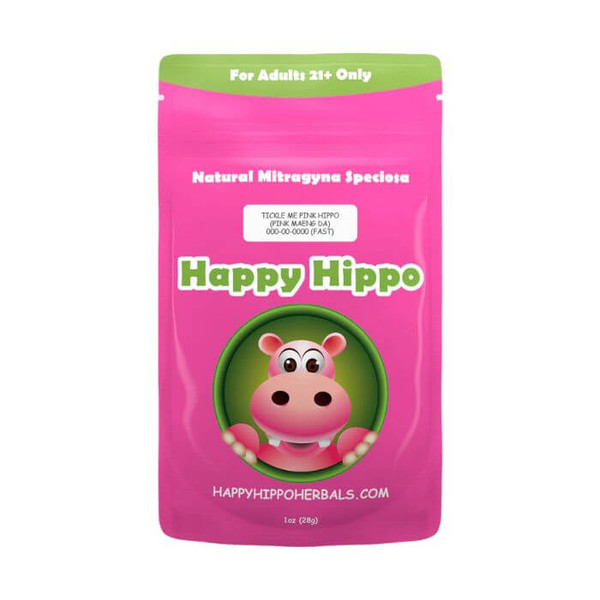 Happy Hippo Kratom Powder Tickle Me Pink
