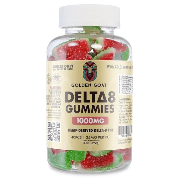 Golden Goat Delta 8 THC Gummies.