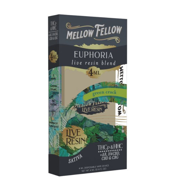 Mellow Fellow Euphoria Live Resin Blend THC-P - HHC Disposable 4G