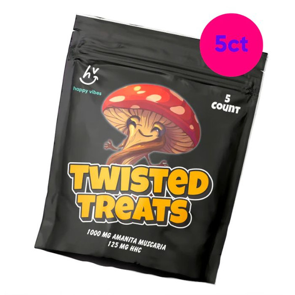 Happy Vibes Twisted Treats Amanita Muscaria Gummies