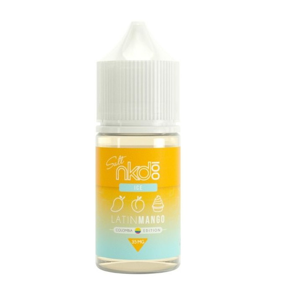 Latin Mango Ice Nicotine Salt by Naked 100 Colombia Edition.
