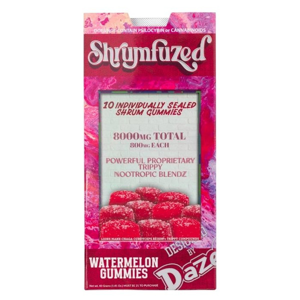 Watermelon by Dazed Shrumfuzed Gummies Watermelon by Dazed Shrumfuzed Gummies