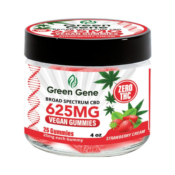 Green Gene Broad Spectrum CBD Vegan Gummies.