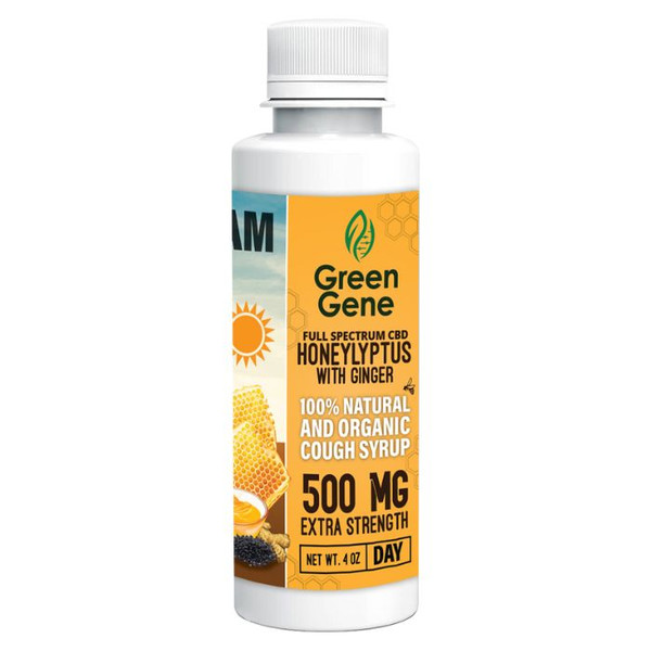 Green Gene Cough Syrup CBD Honeylyptus with Ginger.