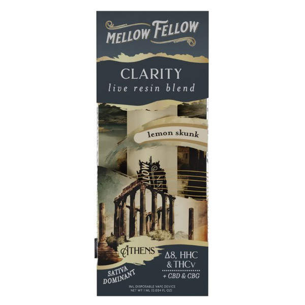 Mellow Fellow Clarity Live Resin Blend Athens Disposable 1G