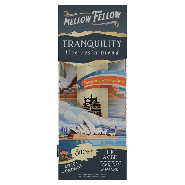 Mellow Fellow Tranquility Live Resin Blend Sydney Disposable 1G