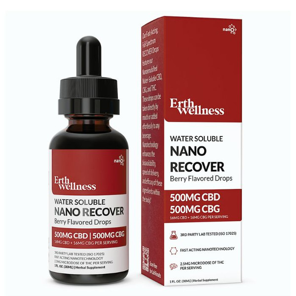 Erth Wellness  CBD Tincture Nano Recover