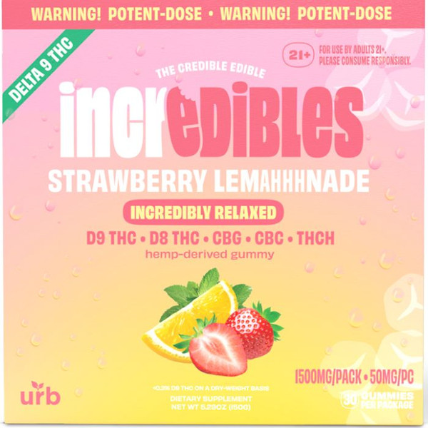 Urb Incredibles Incredibly Relaxed Gummies 50MG
