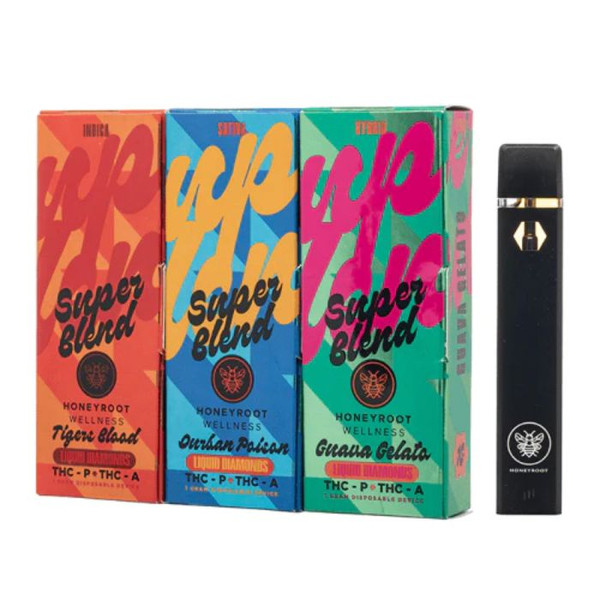 Honeyroot Super Blend Disposable Vape 1G.