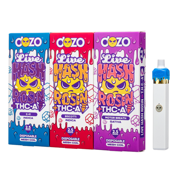 Dozo Live Hash Rosin THC-A Disposable 2.5G