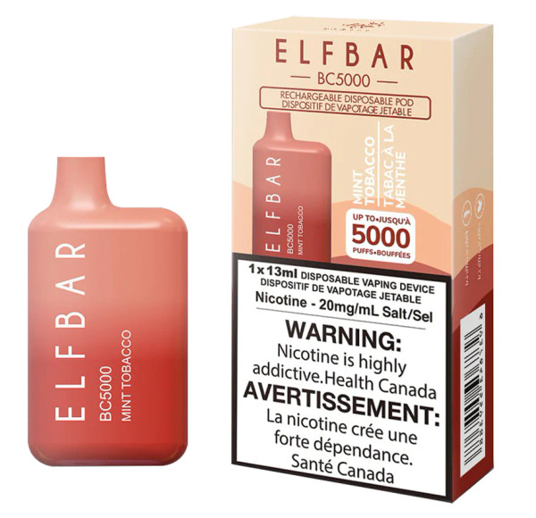 Elf Bar BC5000 Vape Mint Tobacco