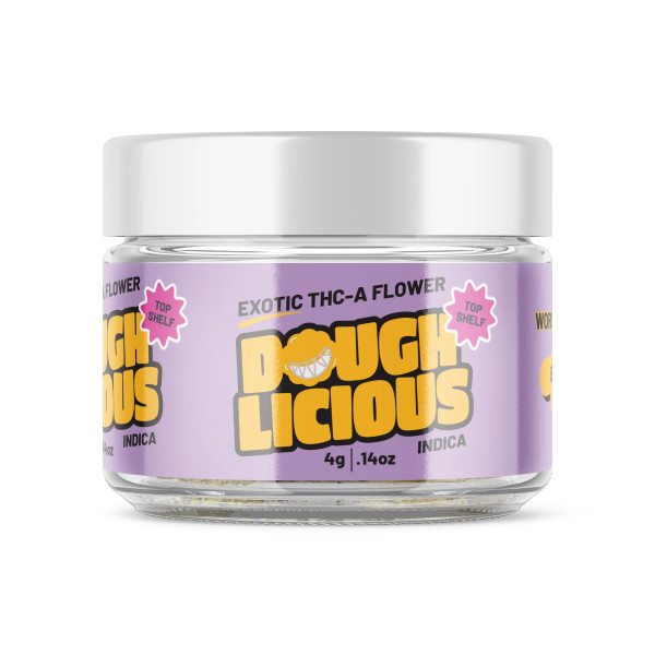 Doughlicious World's Strongest Exotic THC-A Flower 4G Bubblegum Gelato Doughlicious World's Strongest Exotic THC-A Flower 4G Bubblegum Gelato