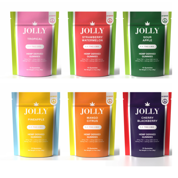 Jolly Cannabis 1:1 THC CBD Gummies