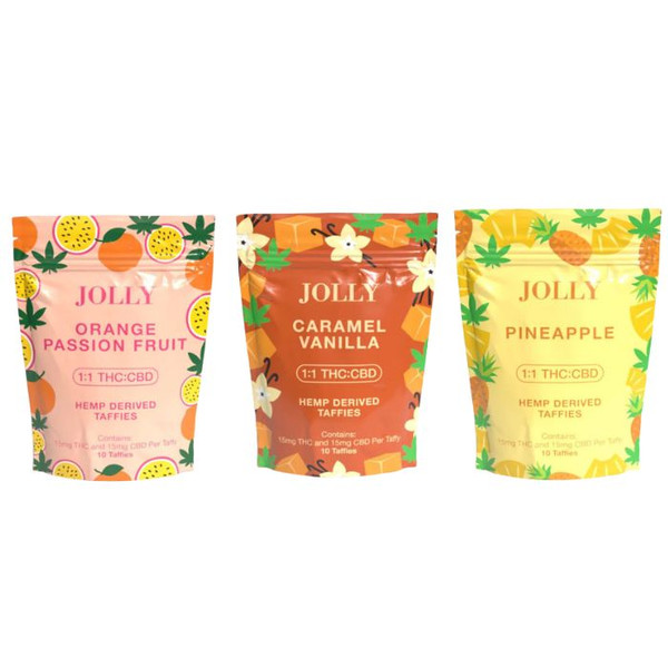 Jolly Cannabis 1:1 THC CBD Taffies Jolly Cannabis 1:1 THC CBD Taffies