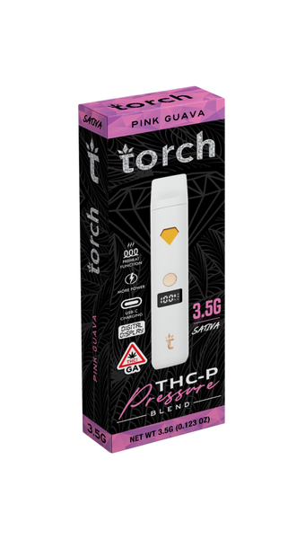 Torch Digital Pressure THCP Blend Disposable 3.5G Pink Guava Torch Digital Pressure THCP Blend Disposable 3.5G Pink Guava