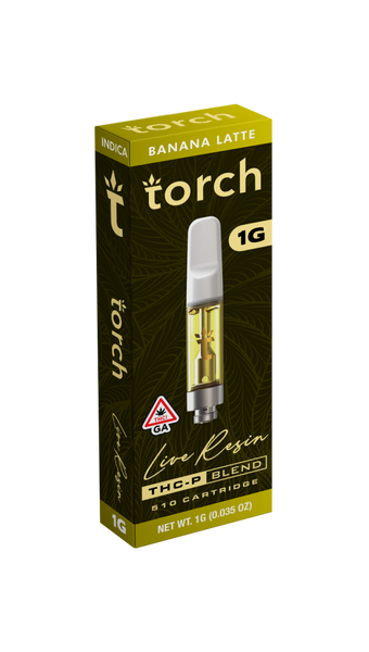 Torch Live Resin THC-P Cart 1G Banana Latte Torch Live Resin THC-P Cart 1G Banana Latte