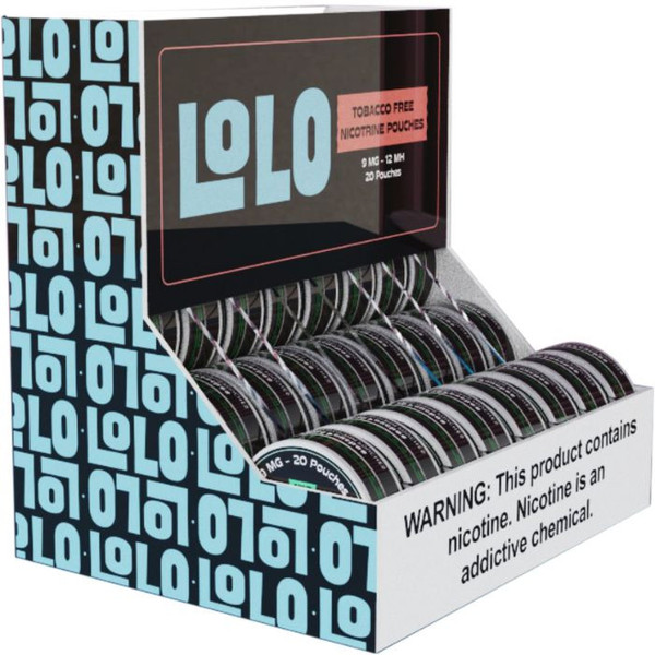 LoLo Nicotine Pouches Pre-Filled Display - 80 pcs LoLo Nicotine Pouches Pre-Filled Display - 80 pcs