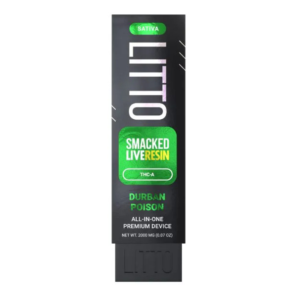 Litto SMACKED Live Resin THC-A Disposable Vape 2G Litto SMACKED Live Resin THC-A Disposable Vape 2G