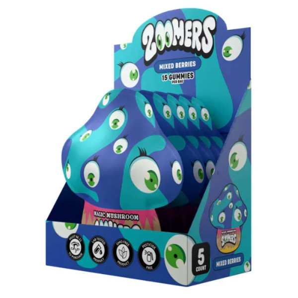 Mixed Berries by Zoomers Mushroom Gummies Mixed Berries by Zoomers Mushroom Gummies