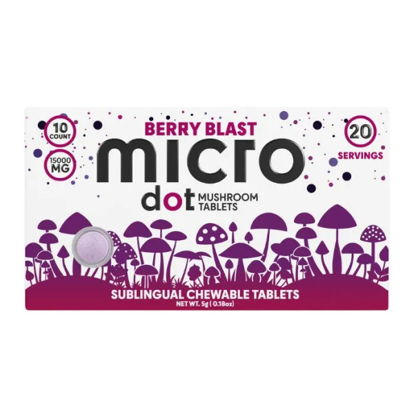 Micro Dot Mushroom Cheawable Tablets