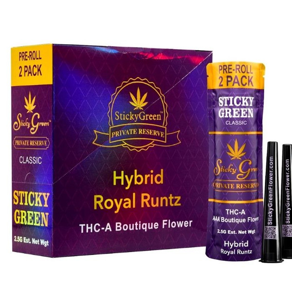 Sticky Green Private Reserve THCA Pre Rolls