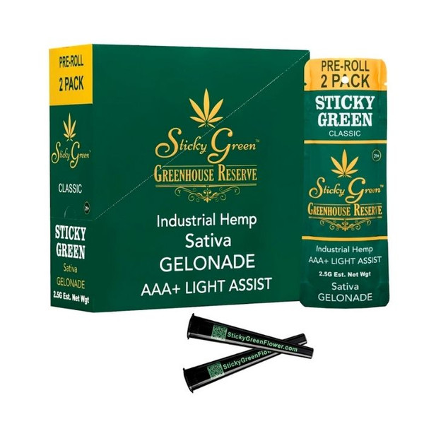 Sticky Green Greenhouse THC-A Pre Rolls 2.5G
