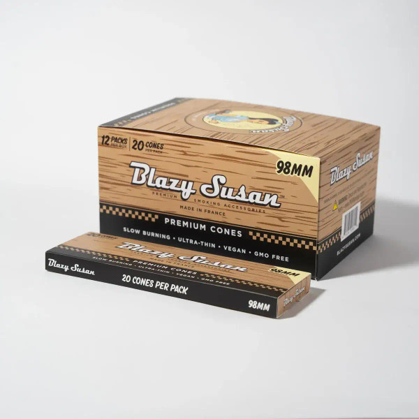 Blazy Susan Unbleached Pre Rolled Cones 20ct