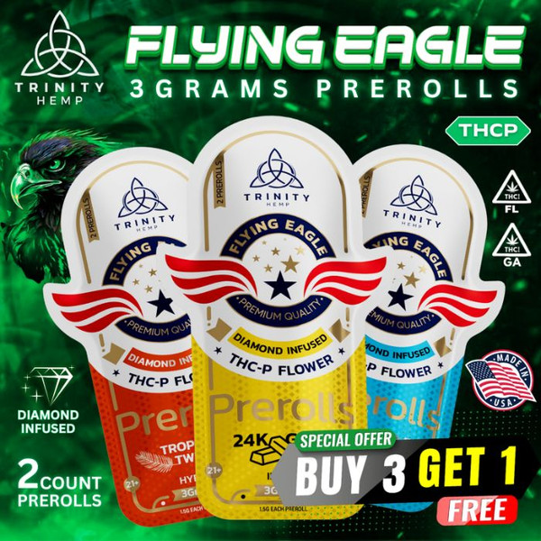 Trinity Hemp Flying Eagle Diamond Infused THC-P Intro Pack
