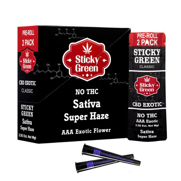 Sticky Green CBD  Pre Rolls 2.5G
