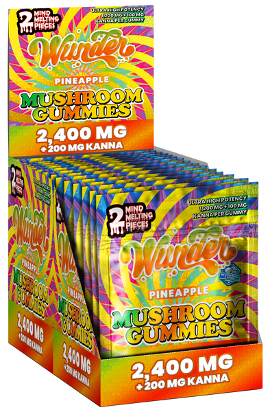 Wunder Gravity Feeders High Potency Entheogenic + 100mg Kanna Mushroom Gummies