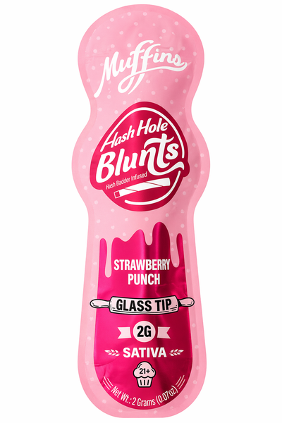 Strawberry Muffins THC-P Hash Hole Blunts 2G