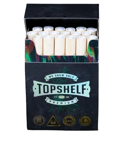 Topshelf NC Hemp Pre-Roll Cigarette Box Intro Pack