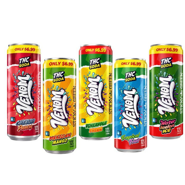 Sticky Green Venom THC Soda