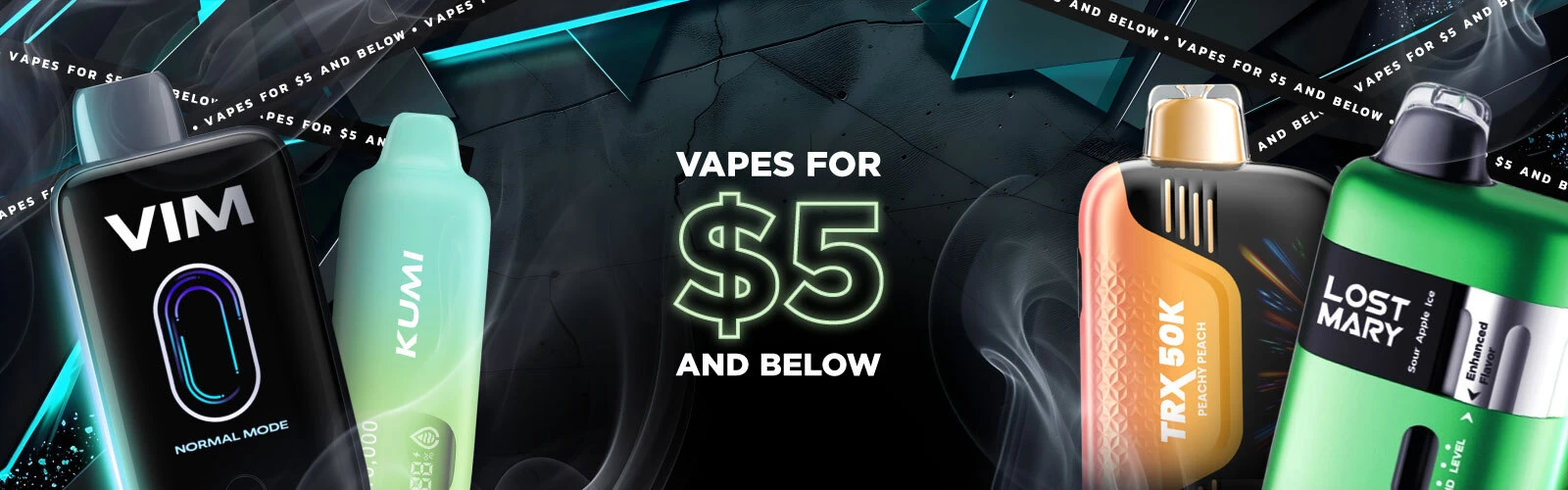 Shop under $5 whole vape deals at VapeRanger.com