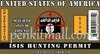 ISIS HUNTING PERMIT PEN BLANK