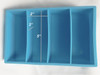 Blue Silicone BLANK CASTING Mold 2x2x5   4 Cavity